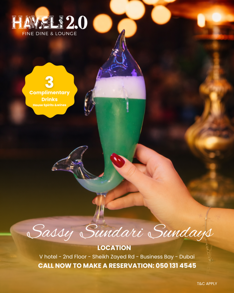 Wine experience with complimentary Food at Haveli Dubai