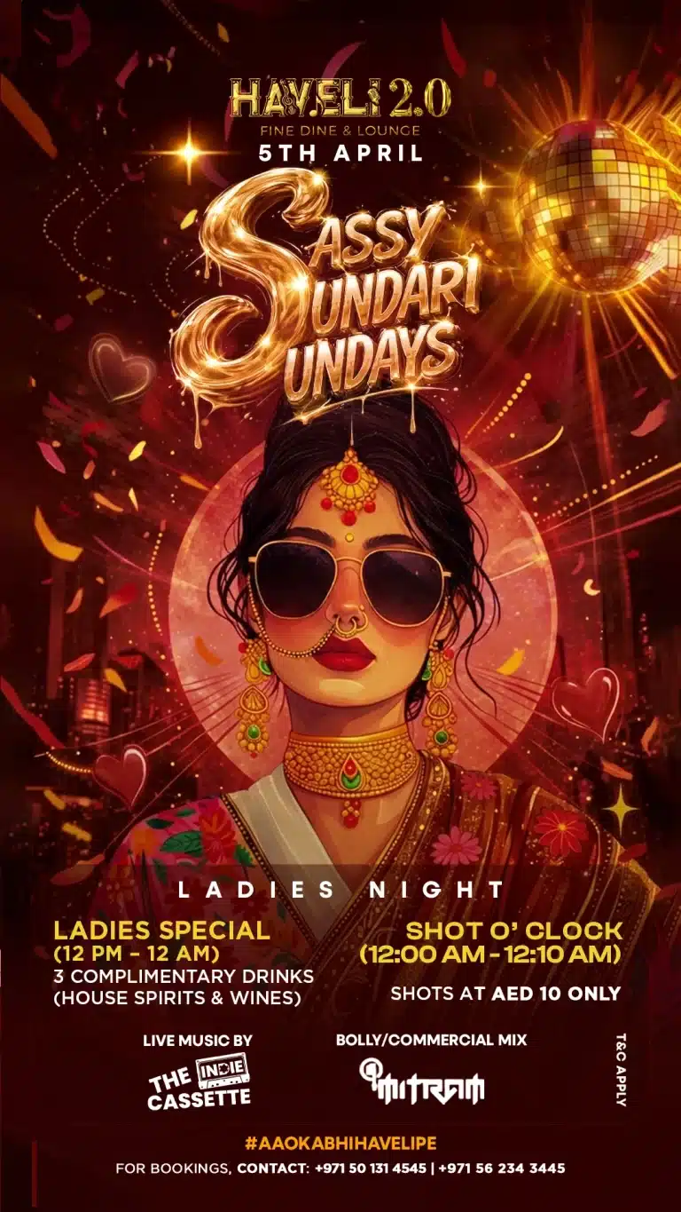 Ladies night special offer at Haveli Dubai restaurant