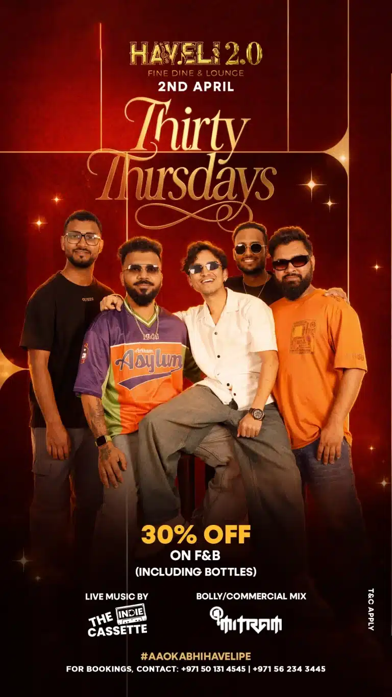 Group dining deal and party offers at Haveli Dubai