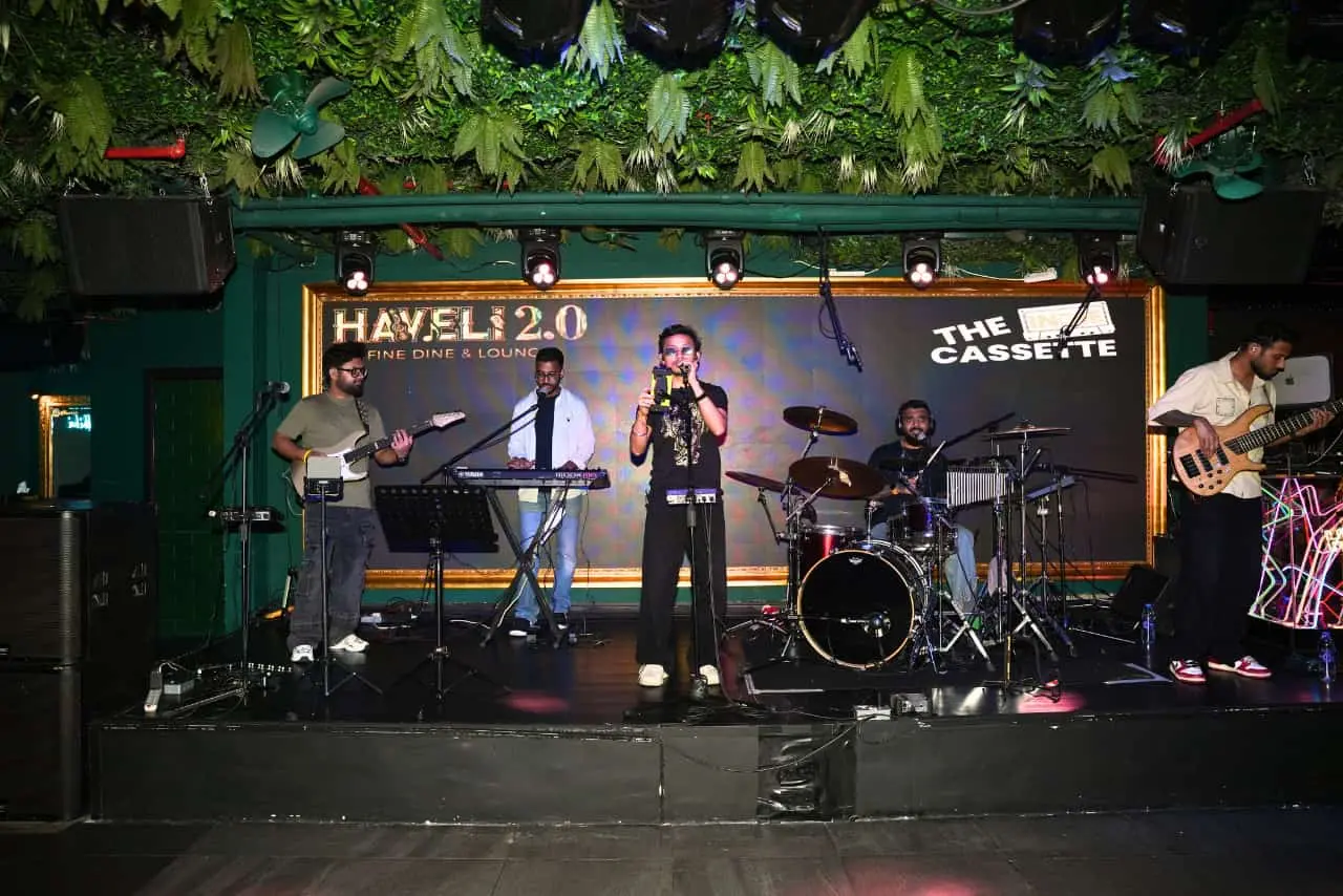 The Indie Cassette performed at Haveli 2.0, a Bollywood Live Music Bar and nightlife venue in Dubai