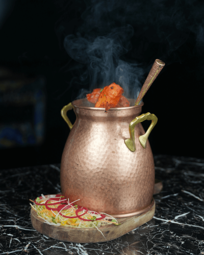 Indian fine dining dish presentation at Haveli Dubai