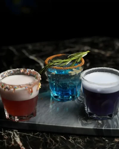 Vibrant cocktail drink at Haveli Fine Dine  Lounge Dubai