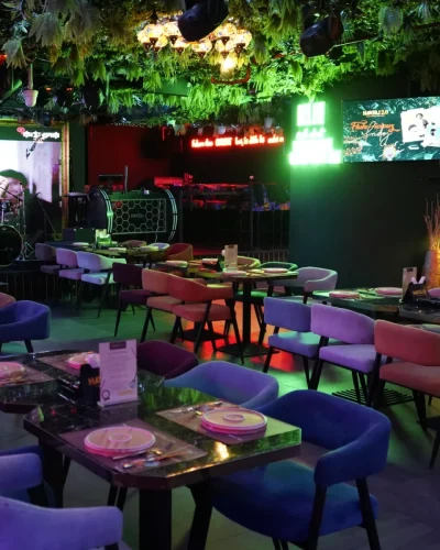 Premium seating area at Haveli Indian restaurant Dubai